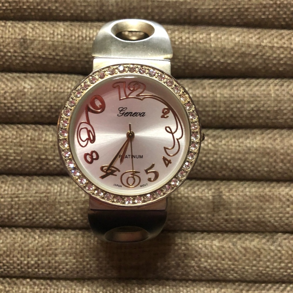 Geneva Platinum Cuff Watch